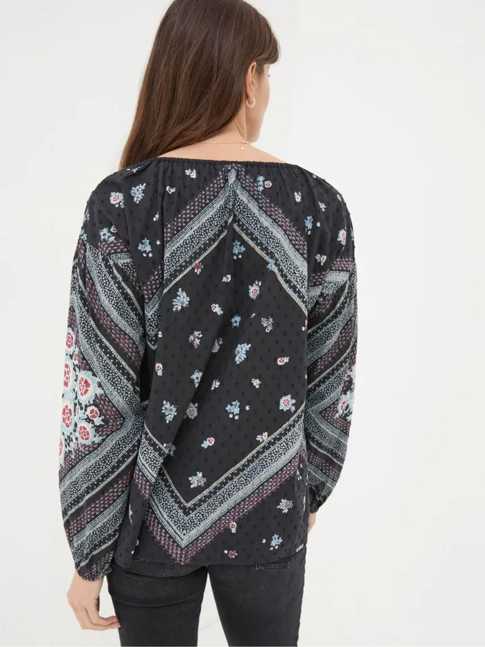 Fat Face Shirts and Blouses Ishana Black Frontier Blouse 8211 Women