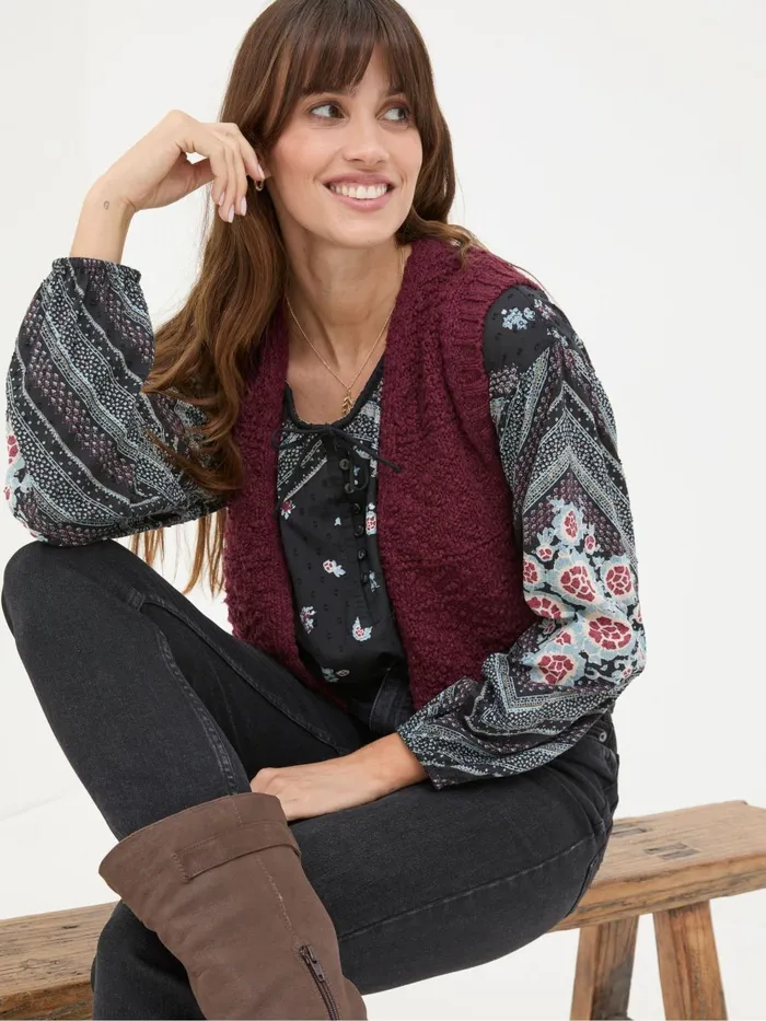 Fat Face Shirts and Blouses Ishana Black Frontier Blouse 8211 Women