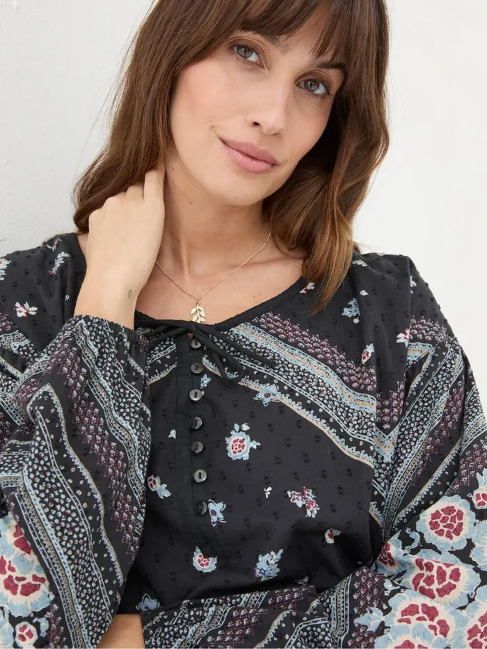 Fat Face Shirts and Blouses Ishana Black Frontier Blouse 8211 Women