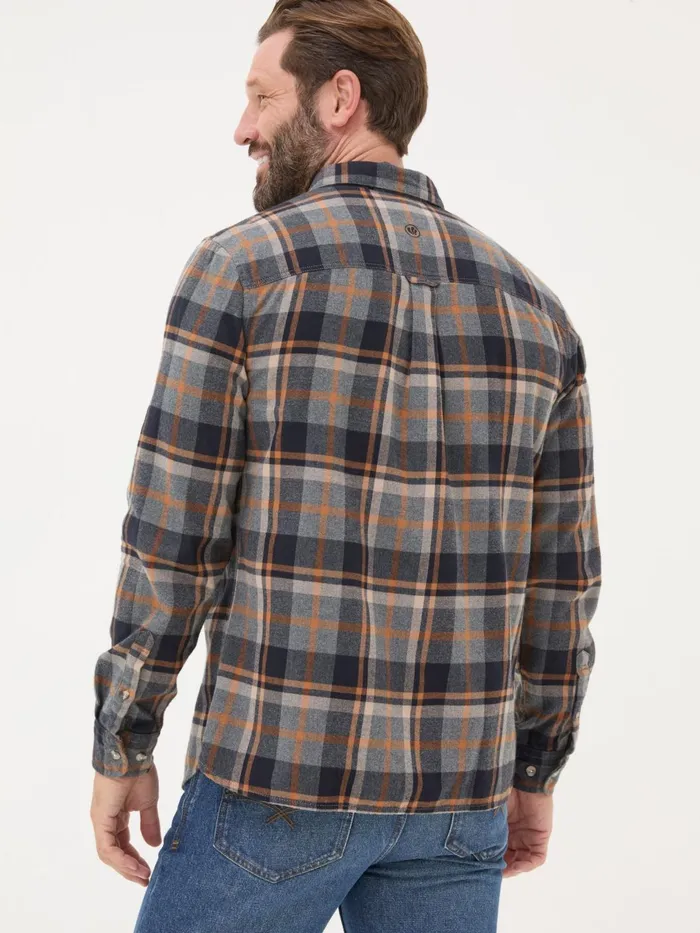 Fat Face Shirts Grey Long Sleeve Selby Check 100 Cotton Shirt 8211 Men