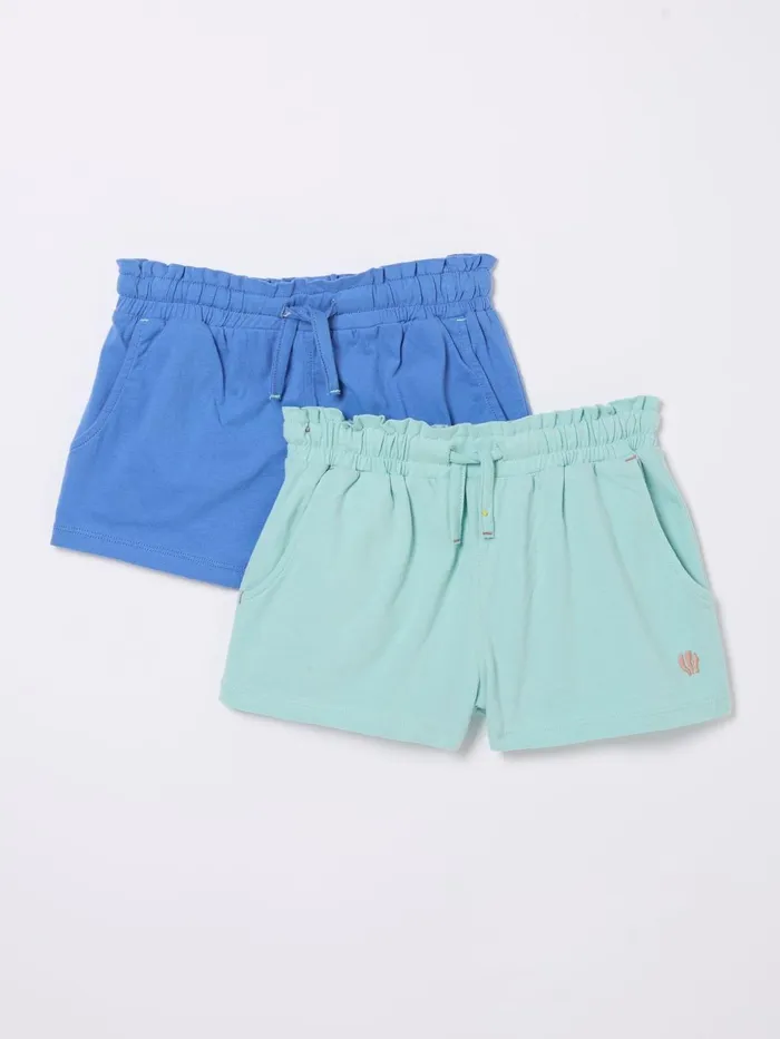 Fat Face Shorts Blue Jersey Shorts 2 Pack 8211 Kids