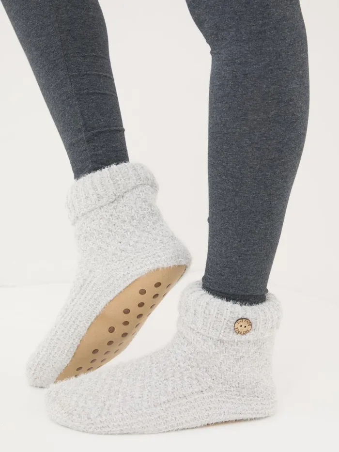 Fat Face Socks and Tights Grey W Turnover Bedsocks 8211 Women