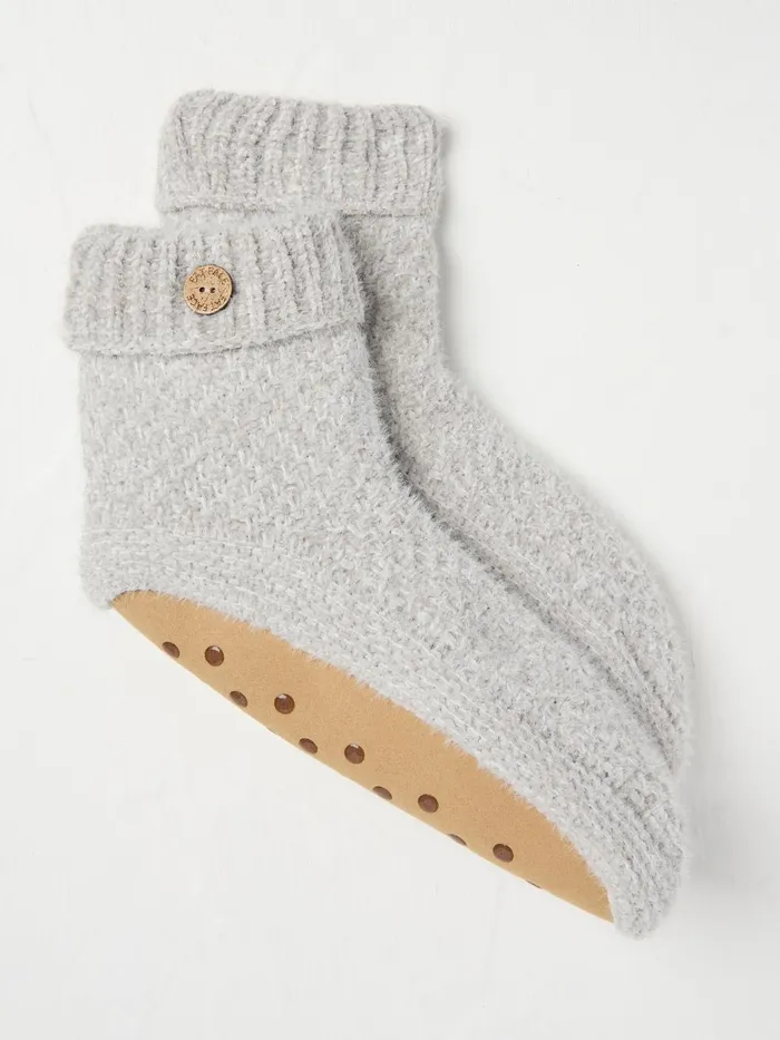 Fat Face Socks and Tights Grey W Turnover Bedsocks 8211 Women