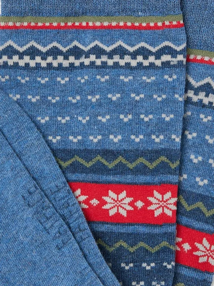 Fat Face Socks Blue Fairisle Socks 8211 Men