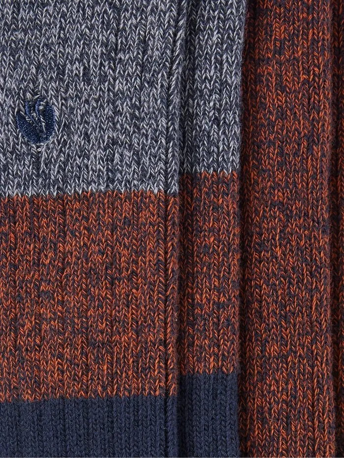 Fat Face Socks Nathan Blue Geo Socks 2 Pack 8211 Men