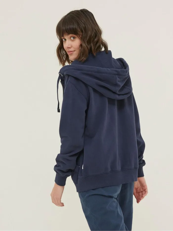 Fat Face Sweatshirts and Hoodies Amy Dark Blue Zip Through Hoodie 8211 Women