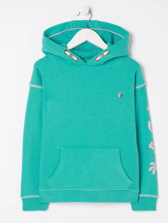Fat Face Sweatshirts and Hoodies Blue Good Vibes Popover Hoodie 8211 Kids
