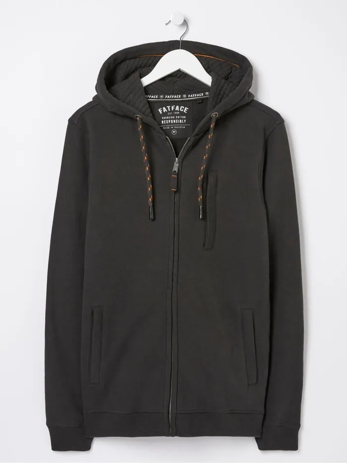 Fat Face Sweatshirts and Hoodies Brooke Black ZipUp Hoodie 8211 Men