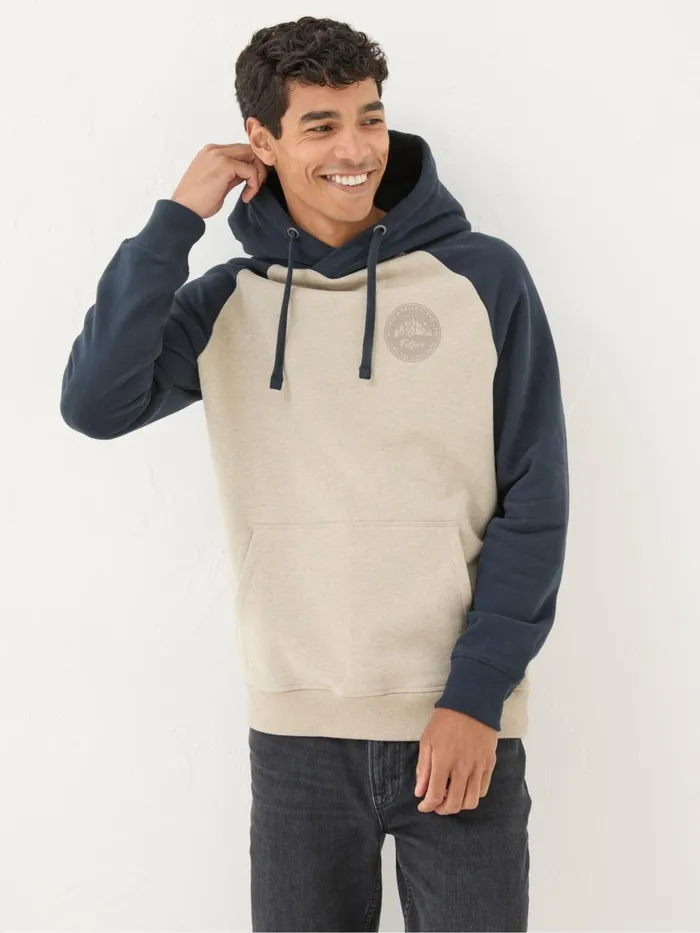 Fat Face Sweatshirts and Hoodies Brooke Navy Blue Graphic Hoodie 8211 Men