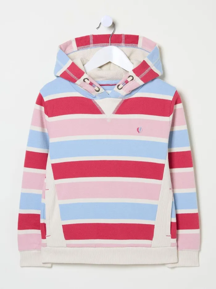 Fat Face Sweatshirts and Hoodies Pink Grow Stripe Crew Sweatshirt 8211 Kids