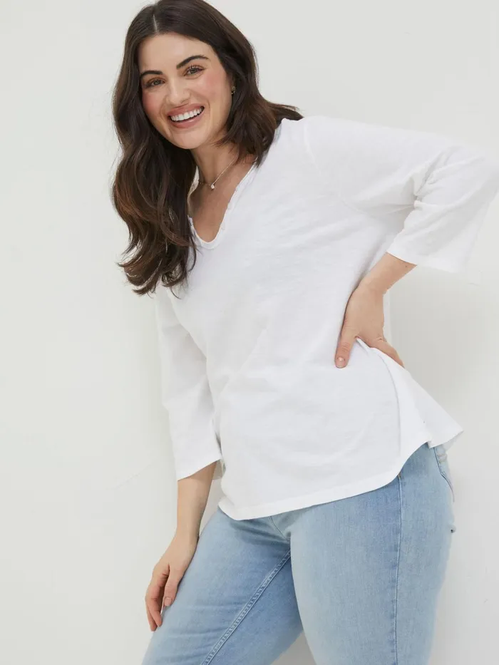 Fat Face Tops and TShirts White Porter TShirt 8211 Women