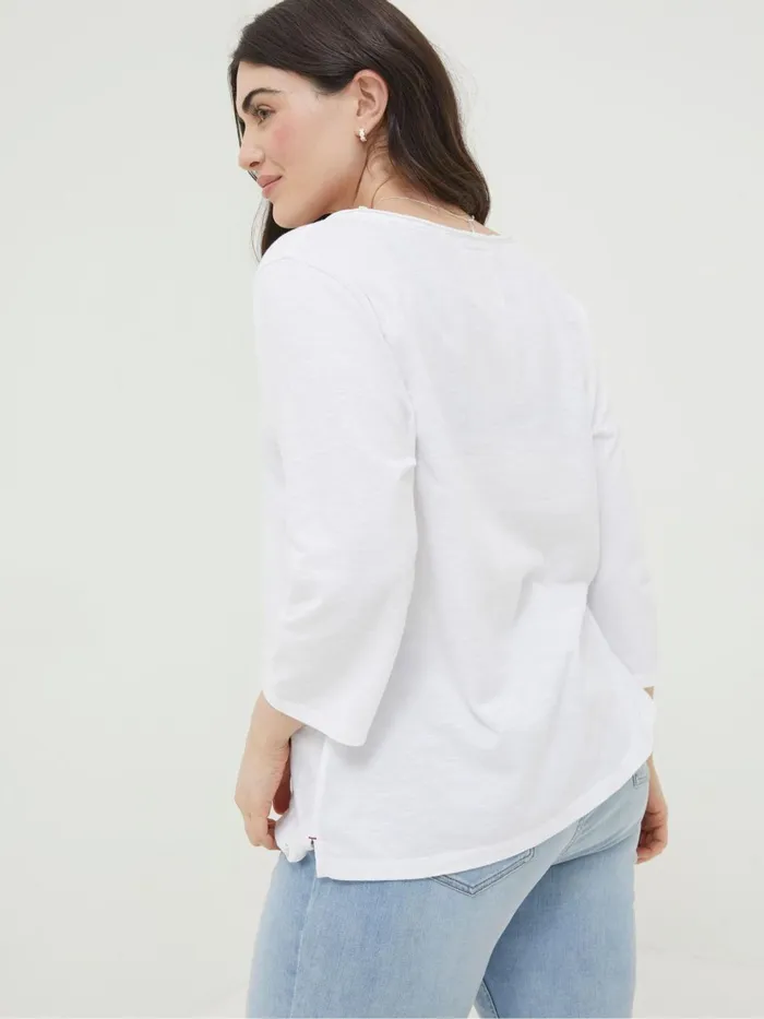 Fat Face Tops and TShirts White Porter TShirt 8211 Women