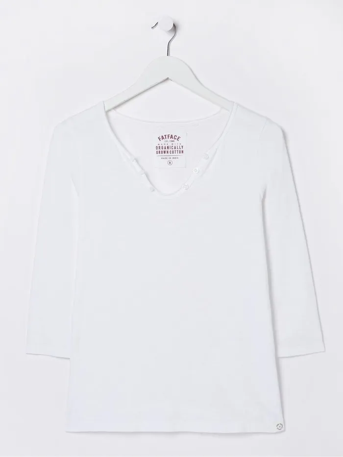 Fat Face Tops and TShirts White Porter TShirt 8211 Women