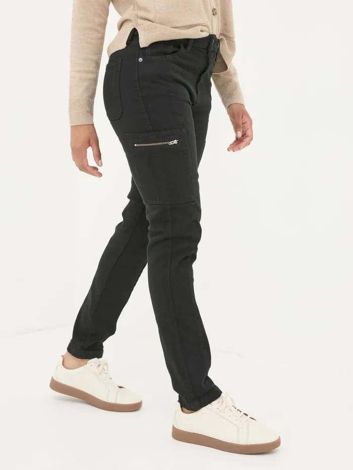 Fat Face Trousers and Leggings Malvern Black Cargo Trousers 8211 Women