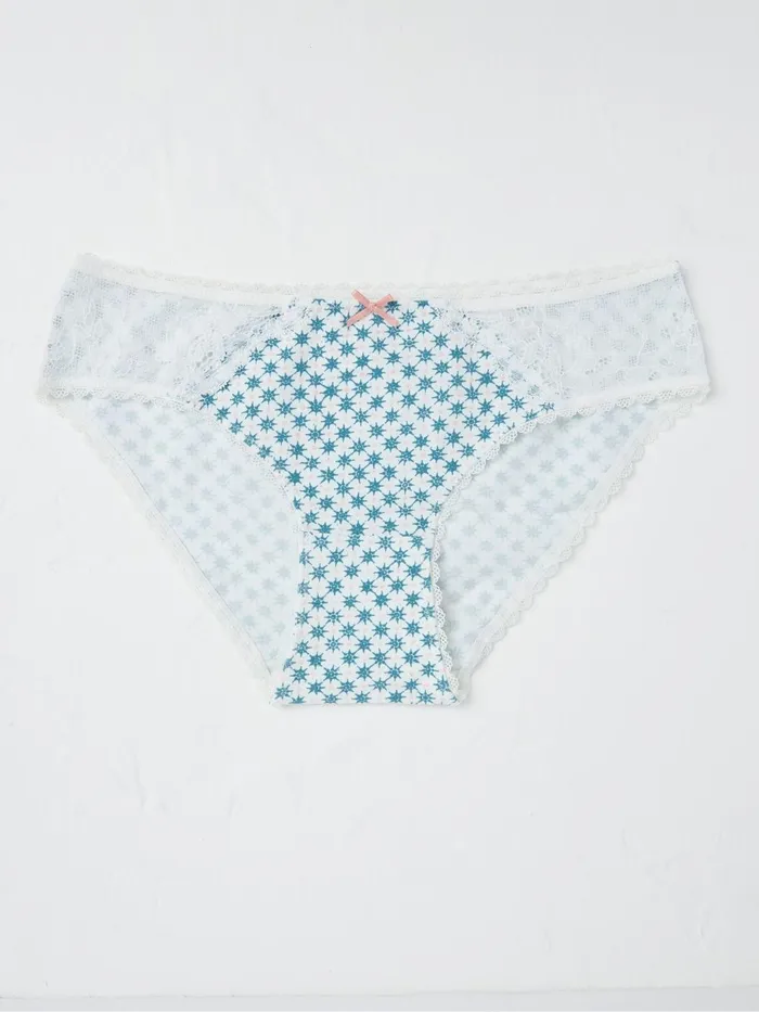 Fat Face Underwear Ivory Geometric Mini Knickers 8211 Women