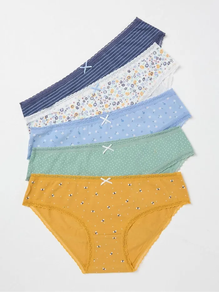 Fat Face Underwear Mini Multi Knickers 5 Pack 8211 Women
