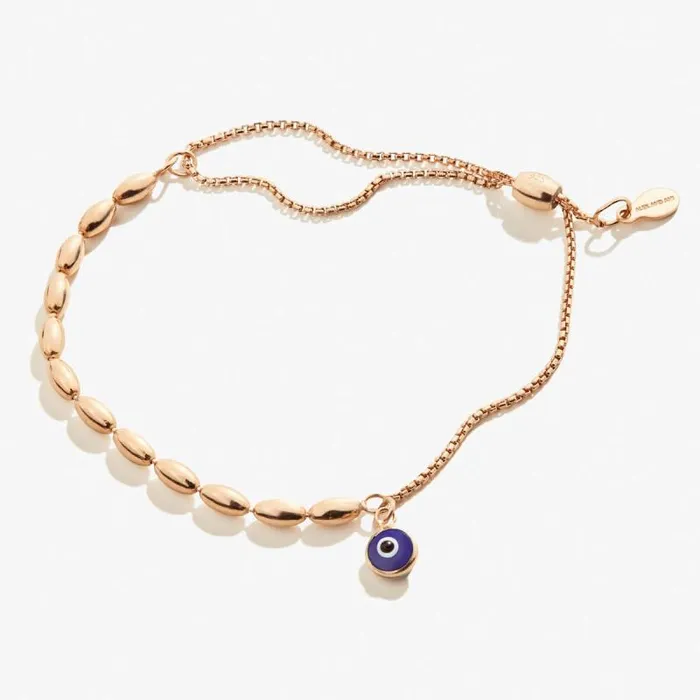 Fine Jewelry Women Alex And Ani Evil Eye Pull Chain Bracelet Sterling Silver