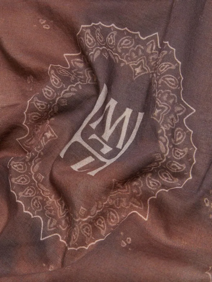 Fine Scarves WomenMen Holzweiler Cotton FS Scarf Paisley Brown Mix
