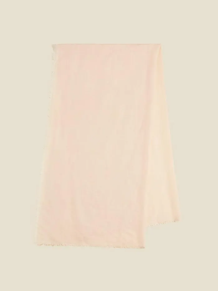 Fine Scarves WomenMen Holzweiler Silk Wool Sarong Fine Scarf Ecru