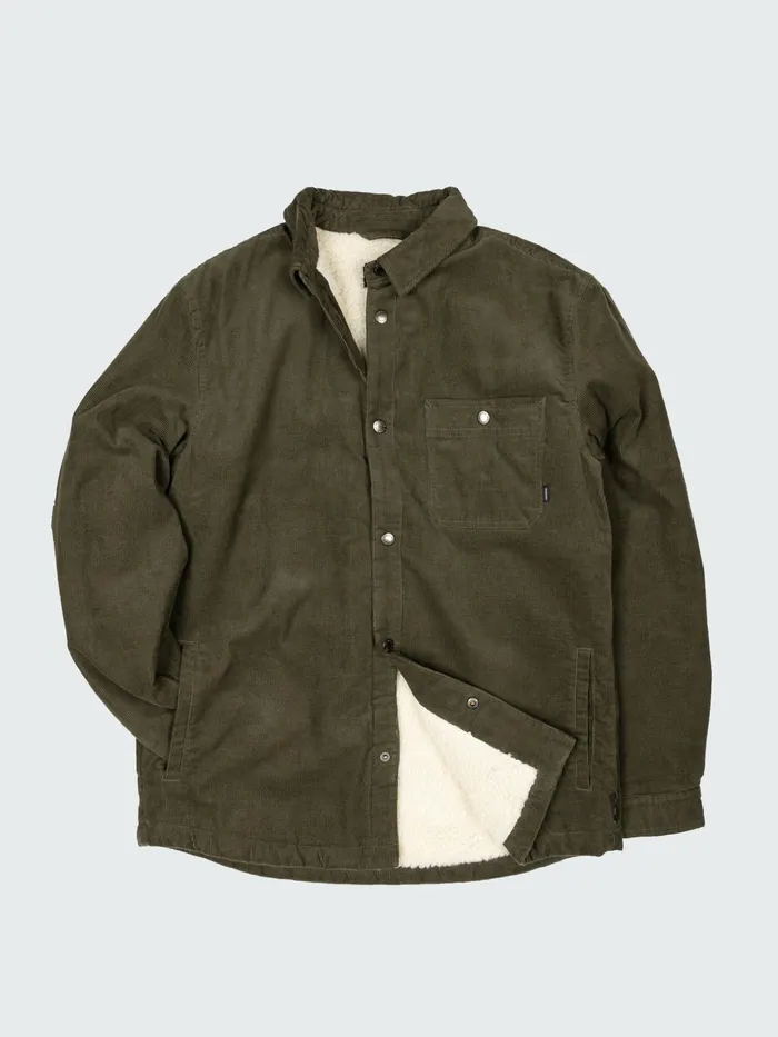 Finisterre Jackets and Coats Men Rigger Fleece Lined Jacket Olive