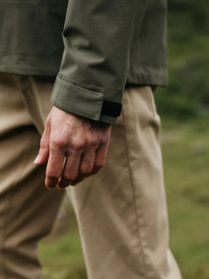 Finisterre Jackets and Coats Men Stormbird Waterproof Jacket Olive