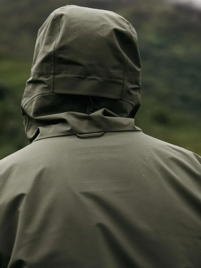 Finisterre Jackets and Coats Men Stormbird Waterproof Jacket Olive
