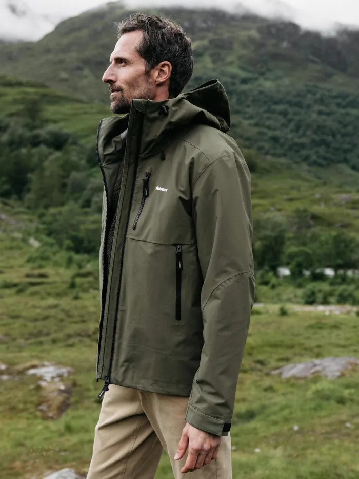 Finisterre Jackets and Coats Men Stormbird Waterproof Jacket Olive
