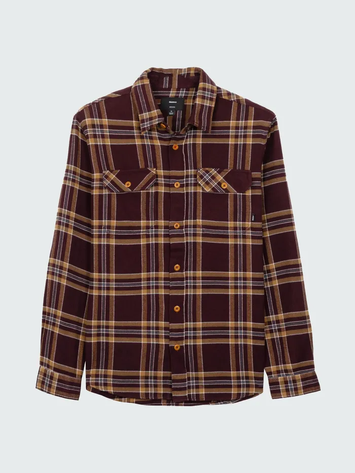 Finisterre Shirts Men Beardsmore Shirt Black Cherry Check