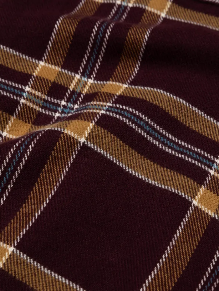 Finisterre Shirts Men Beardsmore Shirt Black Cherry Check