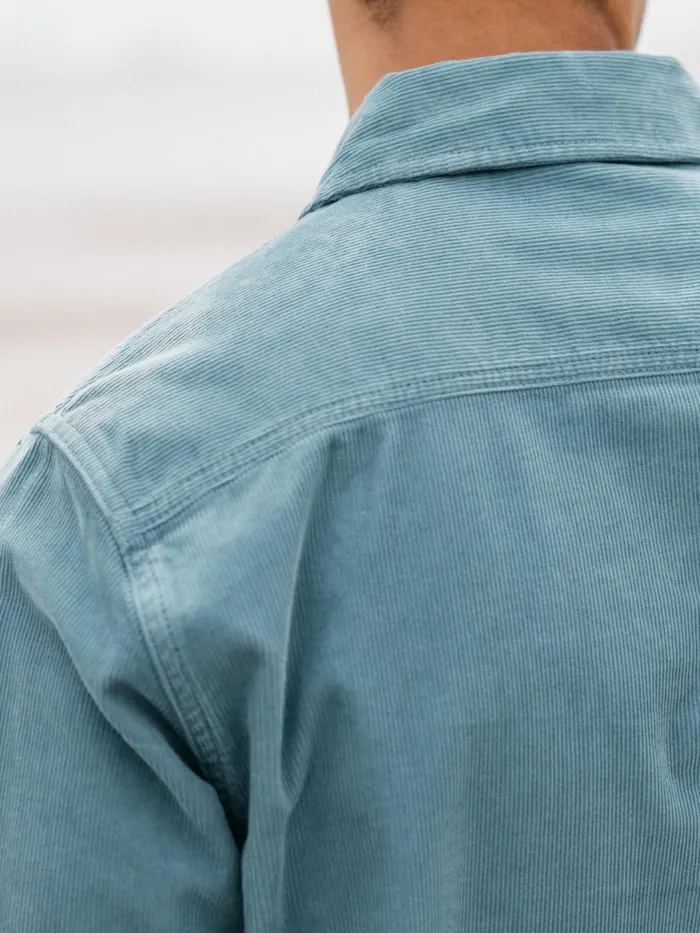 Finisterre Shirts Men Jetty Cord Shirt Ocean Storm