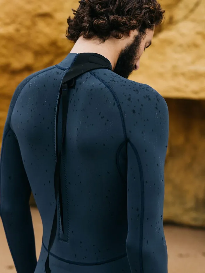 Finisterre Swim Shorts and Board Shorts Men Nieuwland 2mm Yulex Back Zip Long Sleeve Spring Suit Dark Ozone