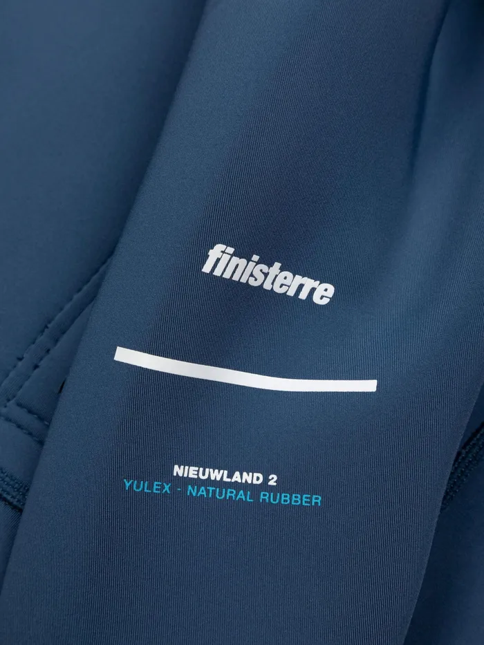 Finisterre Swim Shorts and Board Shorts Men Nieuwland 2mm Yulex Back Zip Long Sleeve Spring Suit Dark Ozone