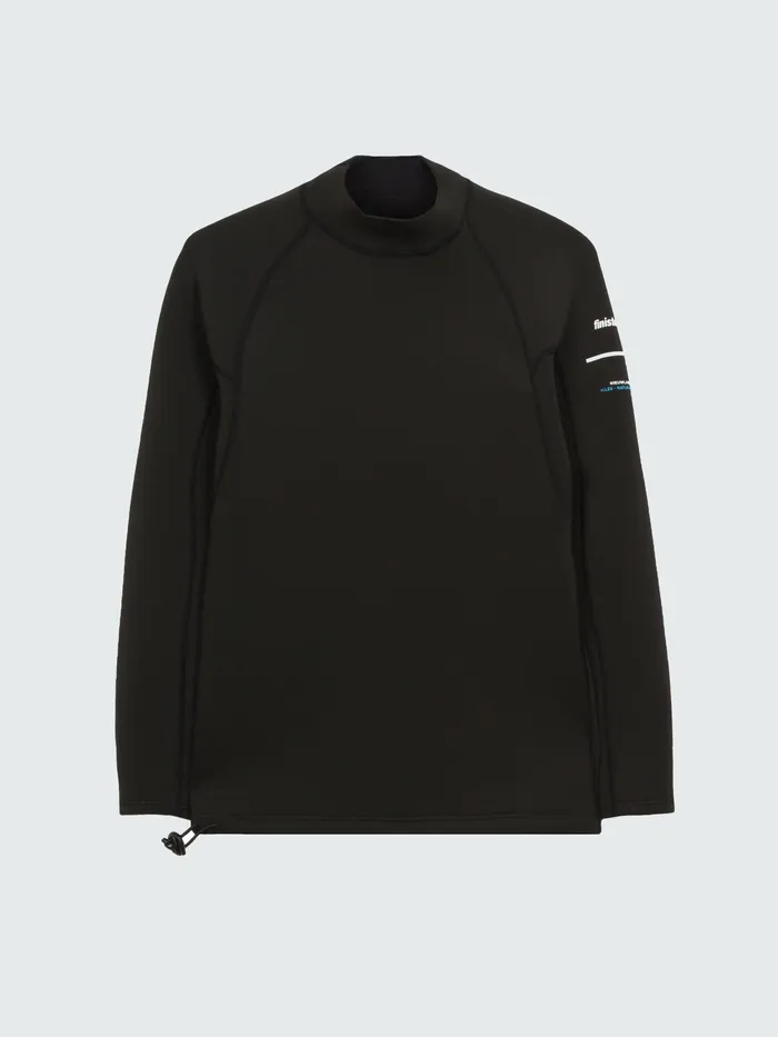 Finisterre Swim Shorts and Board Shorts Men Nieuwland 2mm Yulex Long Sleeve Top Black