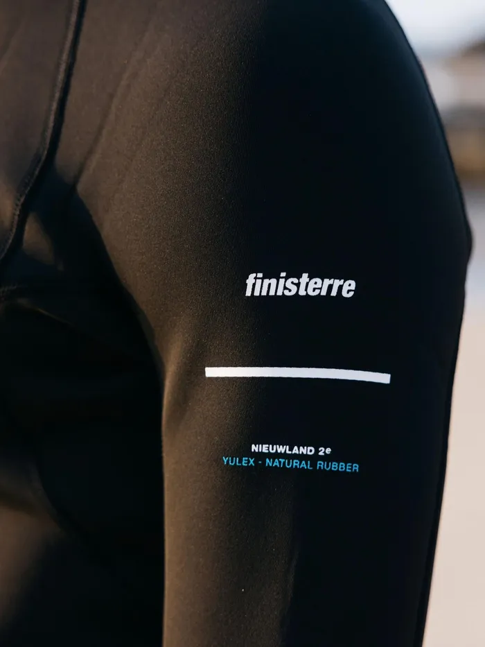 Finisterre Swim Shorts and Board Shorts Men Nieuwland 2mm Yulex Long Sleeve Top Black