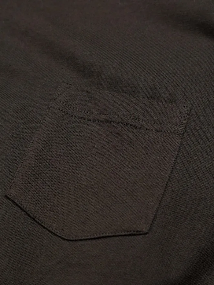 Finisterre TShirts Men Orca Recycled Pocket TShirt Raven Black