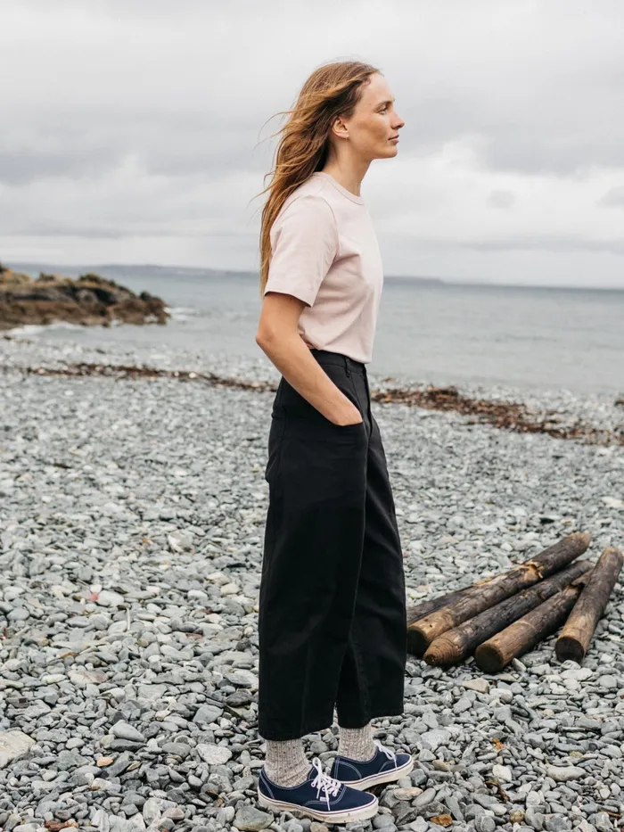 Finisterre Tops and TShirts Women Recycled Orca TShirt Pink Smoke