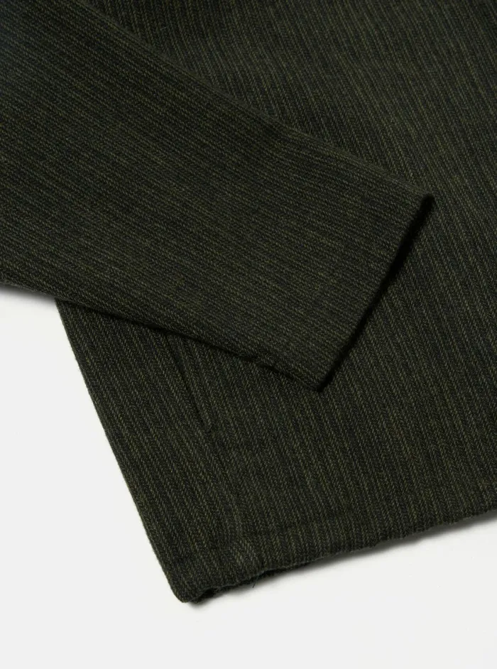 Fistral II Jacket In BlackOlive Stripe Wool Mix Men Universal Works Coats and Outerwear