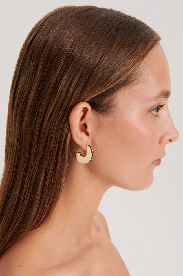 FLAT HOOP EARRINGS LIGHTGOLD Women Jewelry Scanlan Theodore
