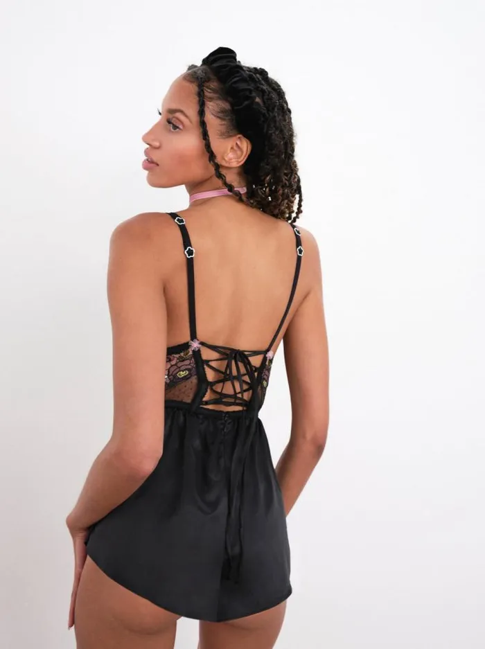 For Love and Lemons Lingerie Clara Romper Black 8211 Women For Love and Lemons Lingerie Clara Romper Black 8211 Women