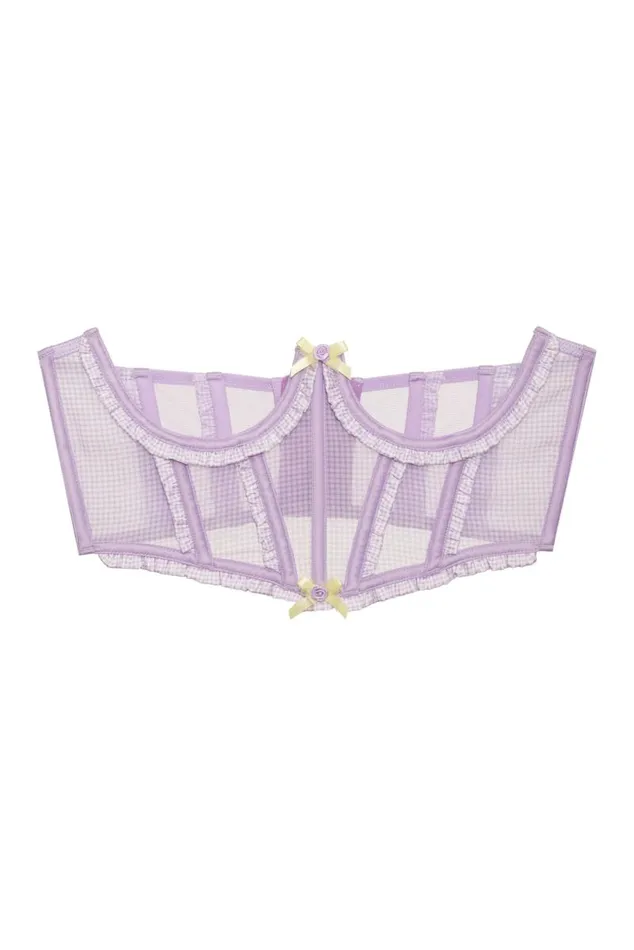 For Love and Lemons Lingerie Heart Wreath Corset Purple 8211 Women For Love and Lemons Lingerie Heart Wreath Corset Purple 8211 Women