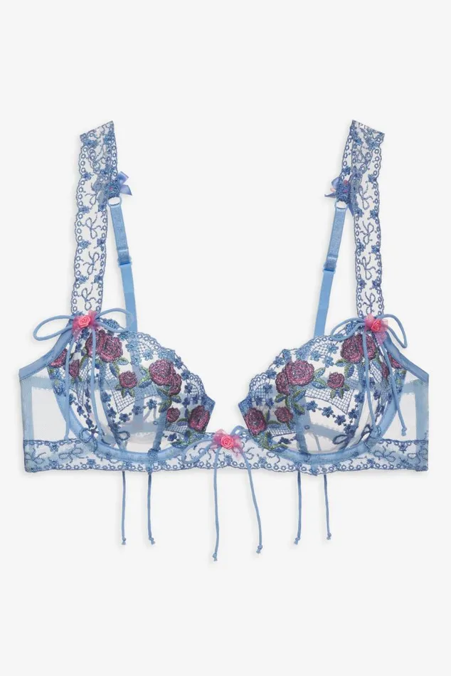 For Love and Lemons Lingerie Katara Underwire Bra Blue 8211 Women For Love and Lemons Lingerie Katara Underwire Bra Blue 8211 Women