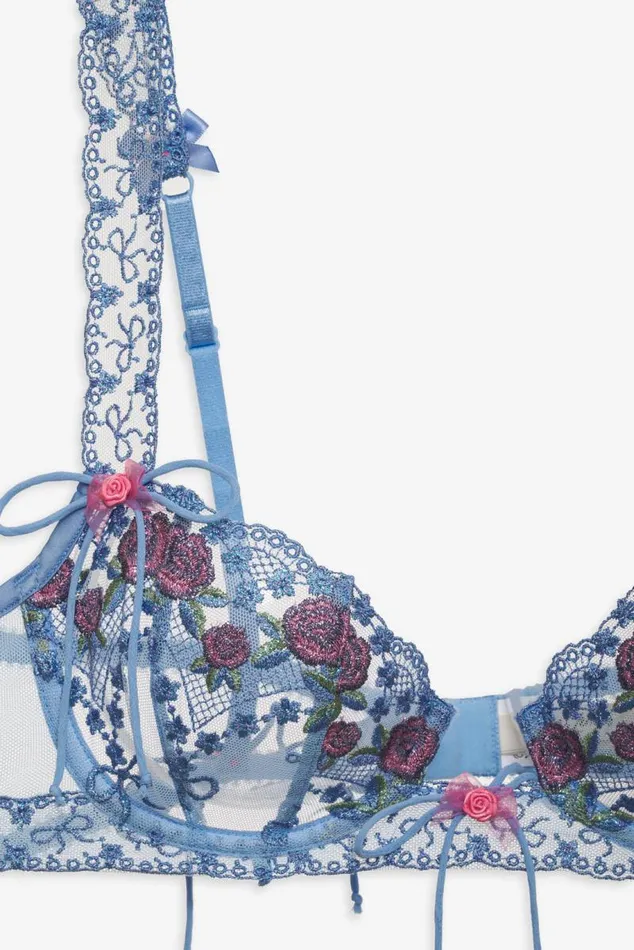 For Love and Lemons Lingerie Katara Underwire Bra Blue 8211 Women For Love and Lemons Lingerie Katara Underwire Bra Blue 8211 Women