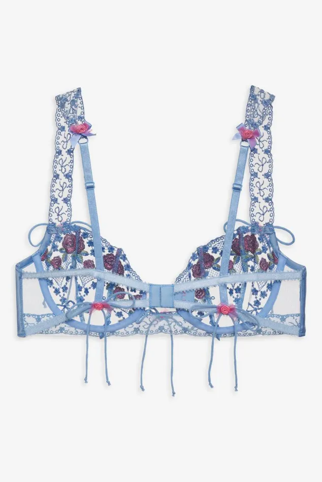 For Love and Lemons Lingerie Katara Underwire Bra Blue 8211 Women For Love and Lemons Lingerie Katara Underwire Bra Blue 8211 Women