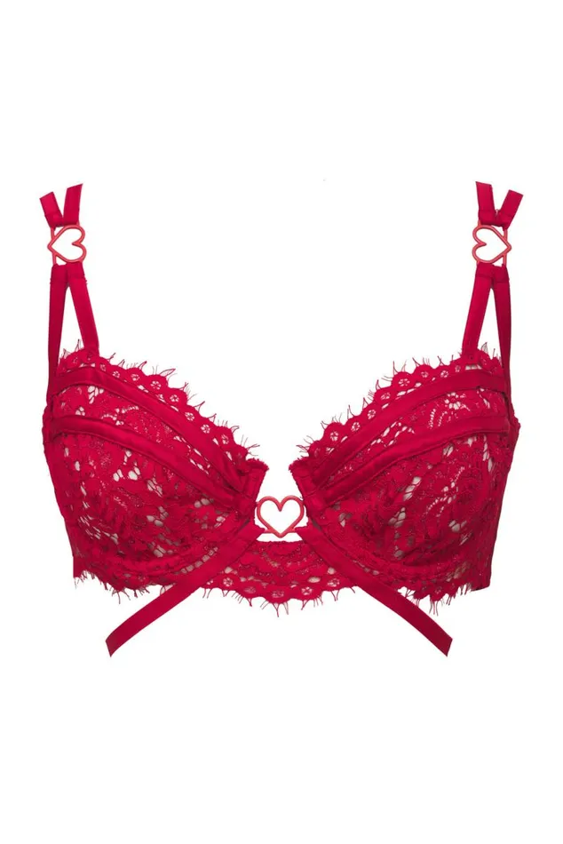 For Love and Lemons Lingerie Rosa Lace Underwire Bra Red 8211 Women For Love and Lemons Lingerie Rosa Lace Underwire Bra Red 8211 Women
