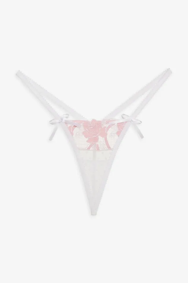 For Love and Lemons Lingerie Tawny Thong Panty Pink 8211 Women For Love and Lemons Lingerie Tawny Thong Panty Pink 8211 Women