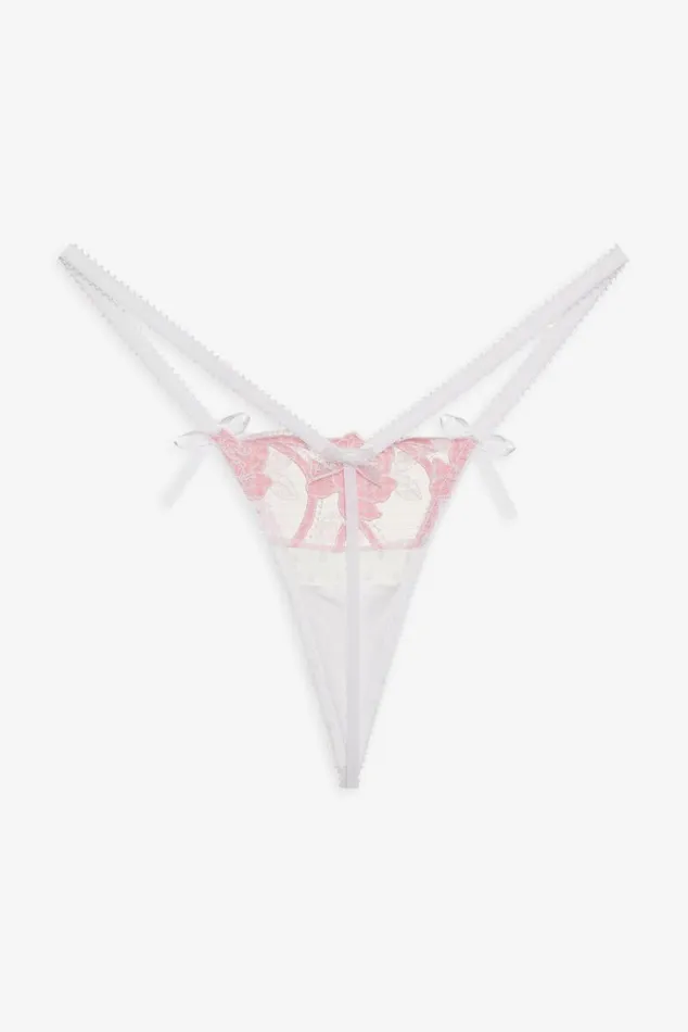 For Love and Lemons Lingerie Tawny Thong Panty Pink 8211 Women For Love and Lemons Lingerie Tawny Thong Panty Pink 8211 Women