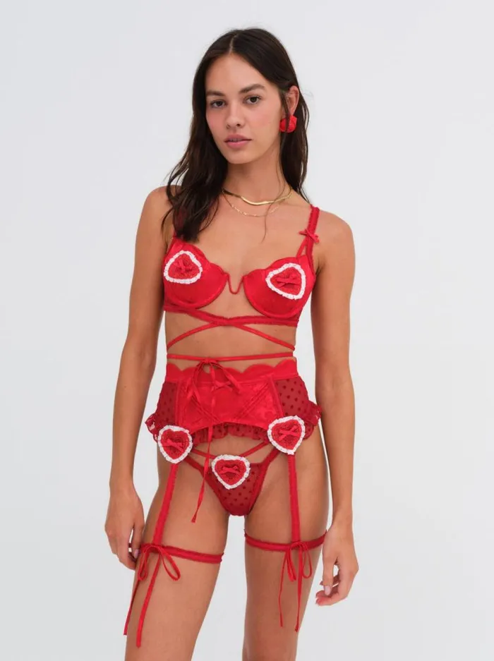 For Love and Lemons Lingerie Velma Underwire Bra Red 8211 Women For Love and Lemons Lingerie Velma Underwire Bra Red 8211 Women