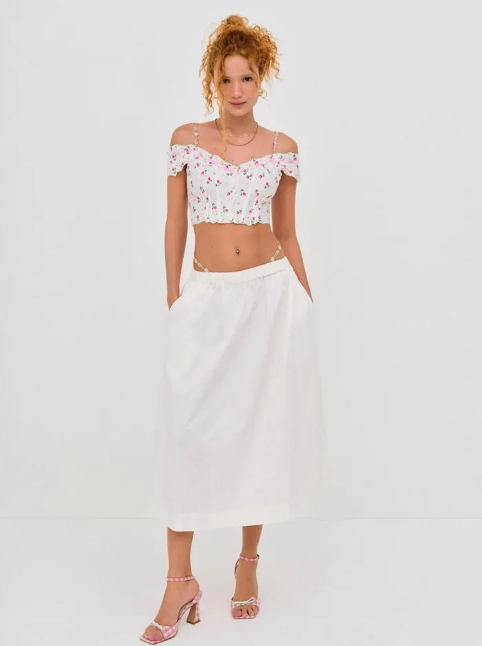 For Love and Lemons Lingerie Xander Bustier White 8211 Women