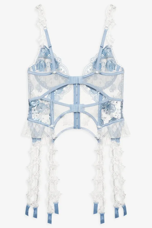 For Love and Lemons Lingerie Zoeva Bustier Blue 8211 Women For Love and Lemons Lingerie Zoeva Bustier Blue 8211 Women