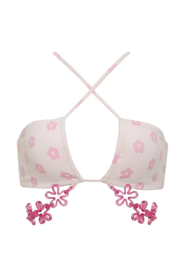 For Love and Lemons Swim Skipper Swim Top Pink 8211 Women